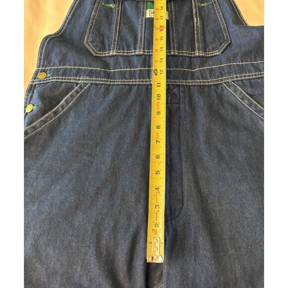 LIBERTY Stonewashed Bib Overalls Jeans 34x32 Denim Carpenter Farm Utility Work - Picture 15 of 16
